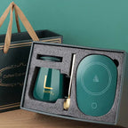 Close-up of the easy-to-clean, spill-proof heating plate of the cup warmer.