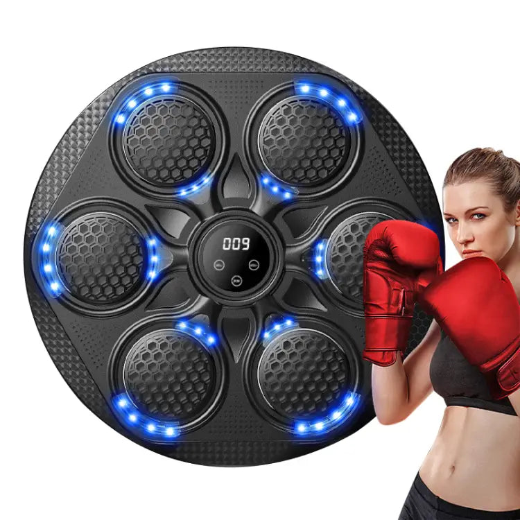 Musical Boxing Machine – Wall-Mounted Punch Pads with Music & Fitness Target