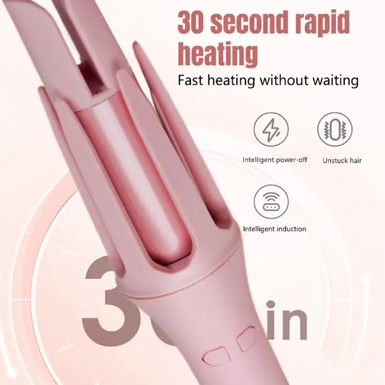 Hair curler with negative ion frizz control