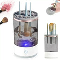 White and black makeup brush cleaner KSA