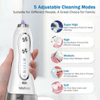 Low pressure water flosser suitable for braces and orthodontics