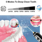 Medium mode water flosser for cleaning between teeth