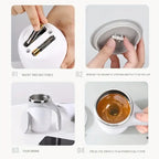 Beige automatic stirring cup 380ml
