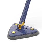 Disassembled adjustable mop with accessories