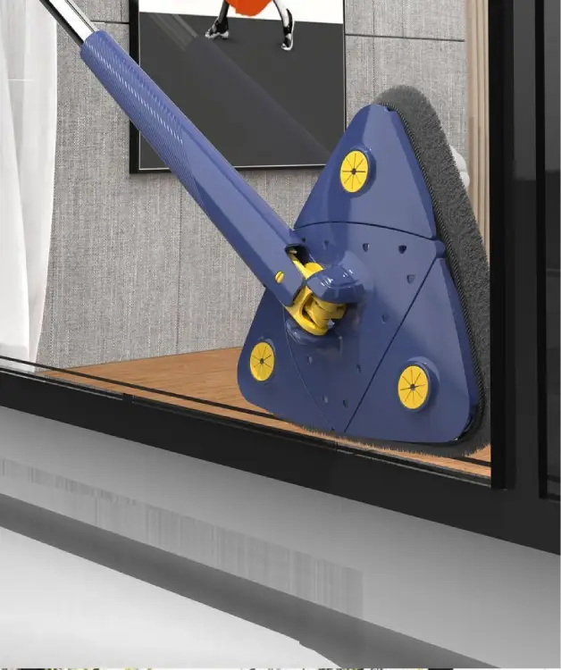 Set of microfiber cleaning pads for triangle mop