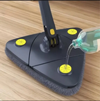 Wet and dry floor cleaning with 360° rotational mop