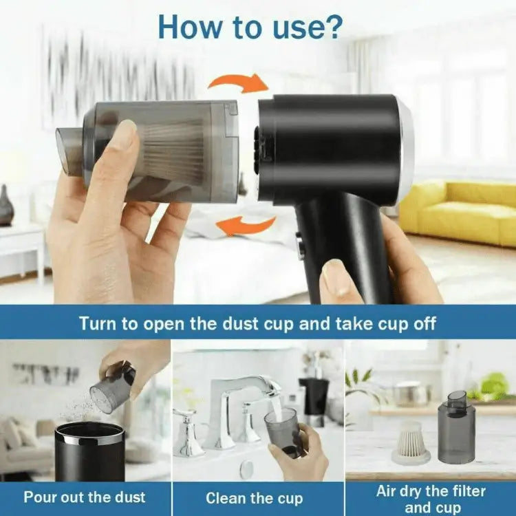 Upholstery cleaning handheld vacuum