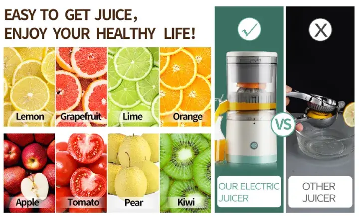 Orange and apple juicer