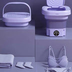 Portable foldable washing machine