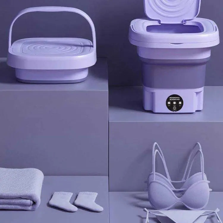 Portable foldable washing machine