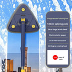 Triangular mop cleaning hardwood floors